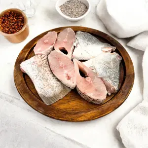 Bhetki Mach cutting pieces 250gm